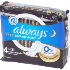Always Free Maandverband Secure Night^ Lichaamsverzorging