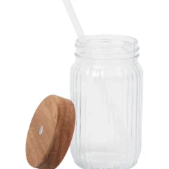 Royal Leerdam Drinkbeker Met Rietje En Deksel^ Glazen