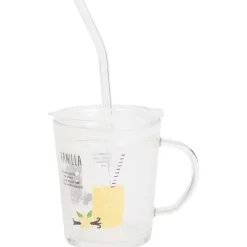 Merk Drinkglas Met Deksel En Rietje^ Servies