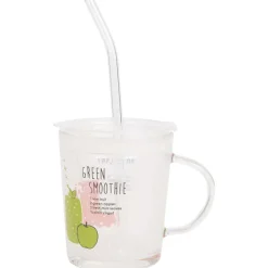 Merk Drinkglas Met Deksel En Rietje^ Servies