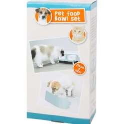 Merk Dubbele Voerbak Op Pootjes^ Dierenbenodigdheden