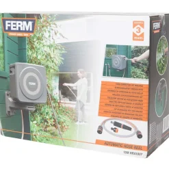 FERM Automatische Slanghaspel^ Tuinslangen & Sproeiers