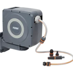FERM Automatische Slanghaspel^ Tuinslangen & Sproeiers