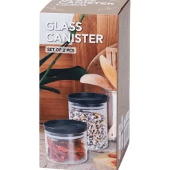 Lock & Lock Glazen Voorraadpottenset^ Bewaren & Meenemen