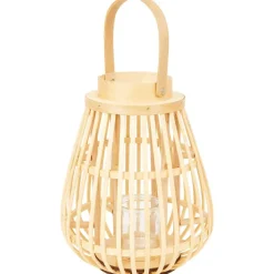 Merk Houten Lantaarn^ Kaarsenhouders