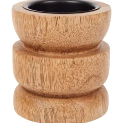 Merk Houten Theelichthouder^ Kaarsenhouders