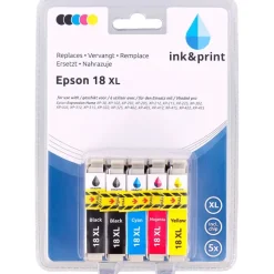 Office Essentials Ink & Print Inktcartridges Epson 18 Xl^ Bureau Accessoires