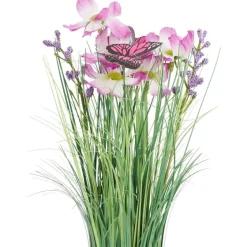 Merk Kunstgrashalm Met Bloemen En Vlinders^ Kunstplanten & -Bloemen