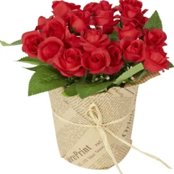 Merk Kunstroosjes In Papieren Pot^ Kunstplanten & -Bloemen