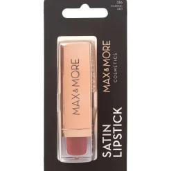 Max & More Satin Lippenstift Classic Red^ Make-Up