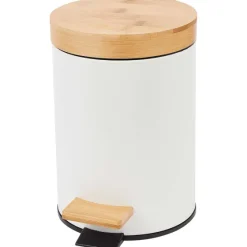 Froyak Pedaalemmer Met Bamboe^ Prullenbakken