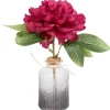 Merk Pioen Kunstbloem In Vaasje^ Kunstplanten & -Bloemen