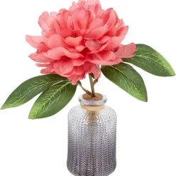 Merk Pioen Kunstbloem In Vaasje^ Kunstplanten & -Bloemen