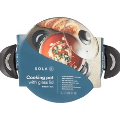 Sola Kookpan Met Glazen Deksel^ Pannen
