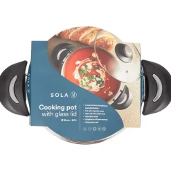 Sola Kookpan Met Glazen Deksel^ Pannen