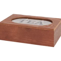 Merk Theebox Met Tekst^ Woonaccessoires