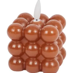 Candra Vierkante Ledkaars Met Bolletjes^ Kaarsen