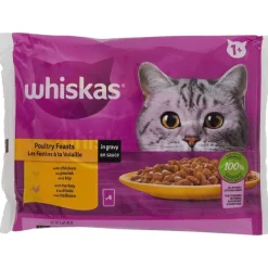 Whiskas Maaltijdzakjes Gevogelte^ Dierenvoeding
